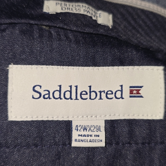 Dark Gray Saddlebred Dress Pants 42Wx29L - Picture 4 of 5